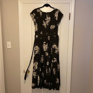 Free People Floral Maxi (Black & Ivory)